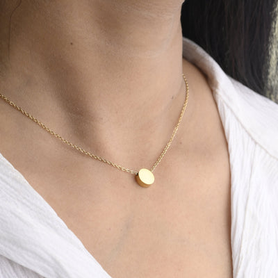 Coin Pendant Gold Necklace