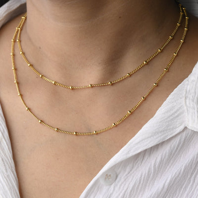 Gold Beaded Necklace