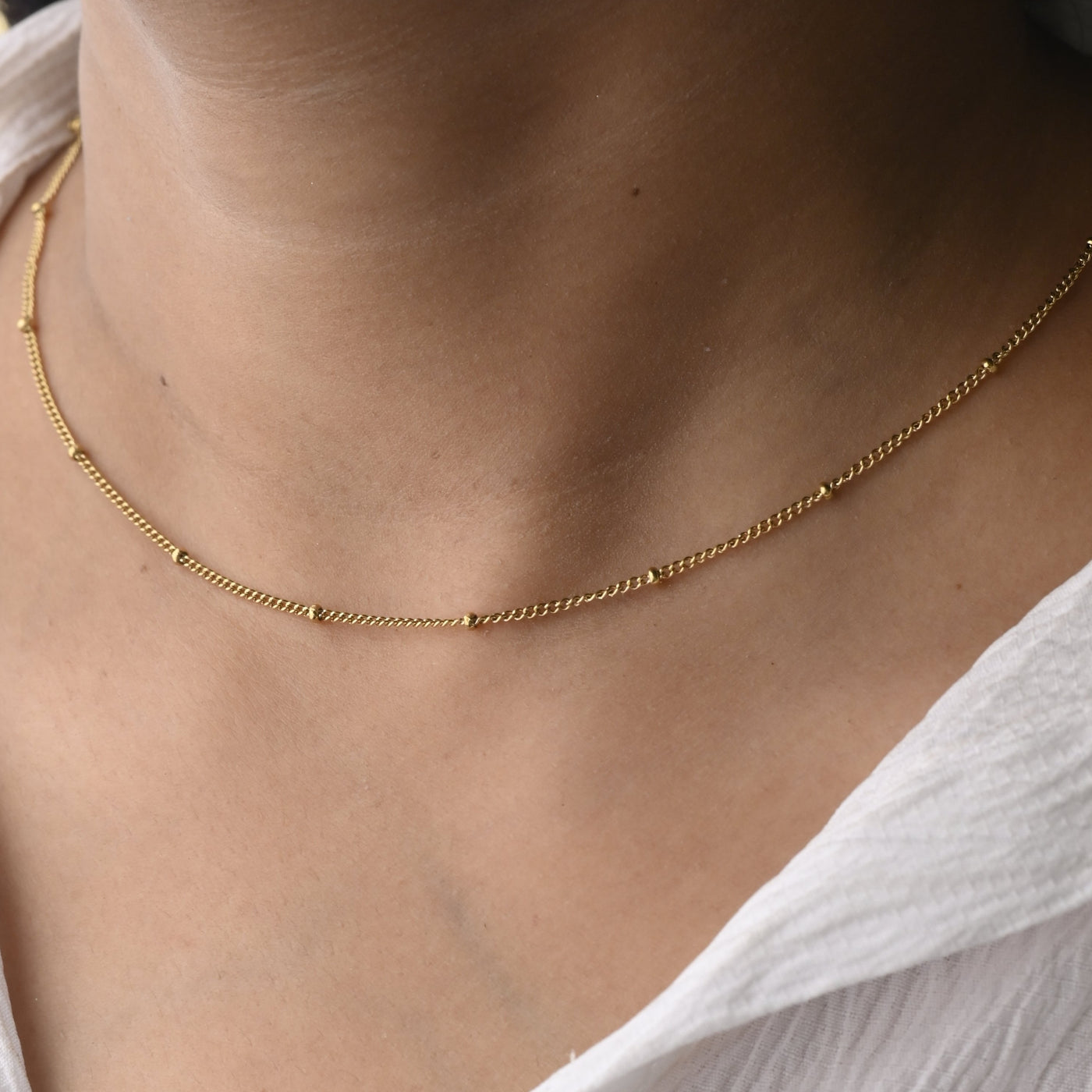 Gold Bead Necklace