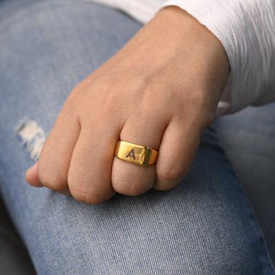 Custom Letter Ring