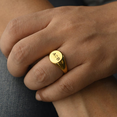 Personalized Gold Ring