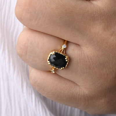 Black Stone Ring