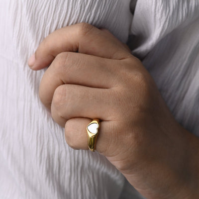 White Shell Ring