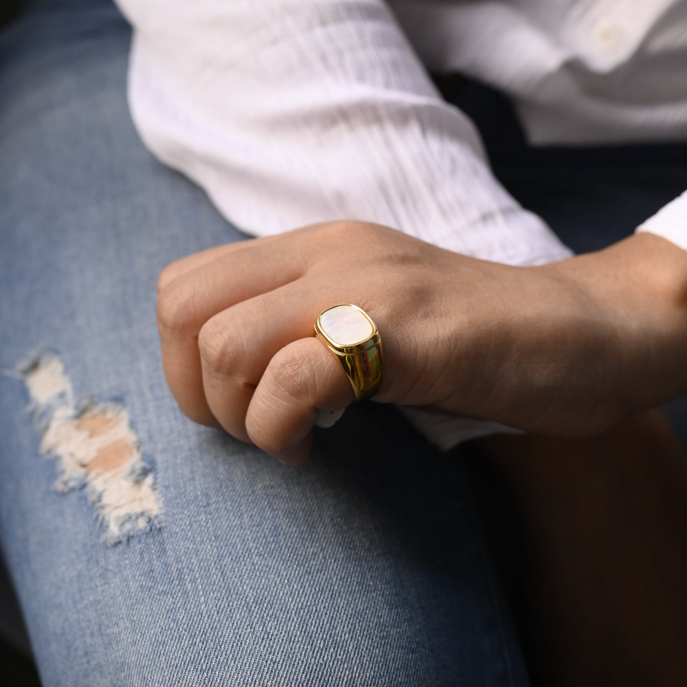 Mother of Pearl Ring