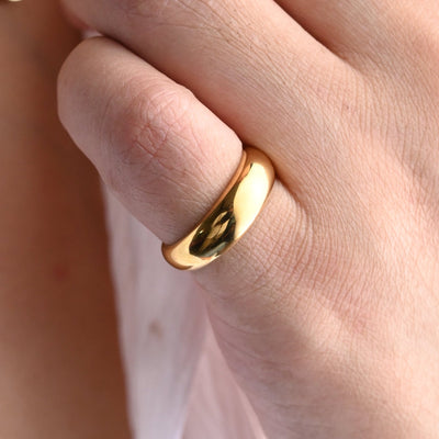 18K Gold-Filled Band Rings - 6mm