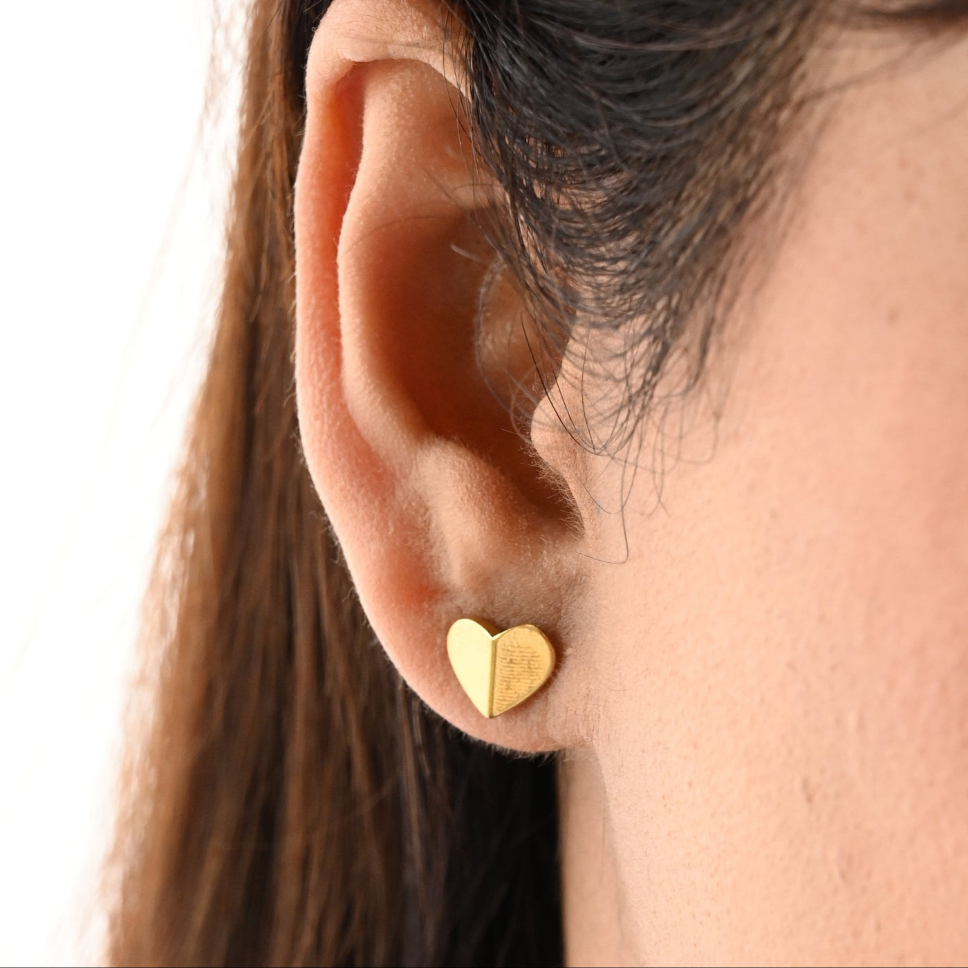 Dainty Heart Stud Earrings