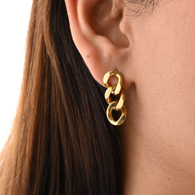 Link Chain Drop Earrings