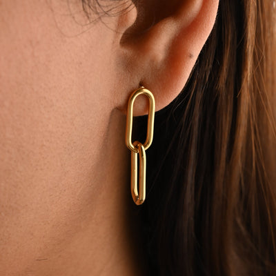 Gold Chain Earrings