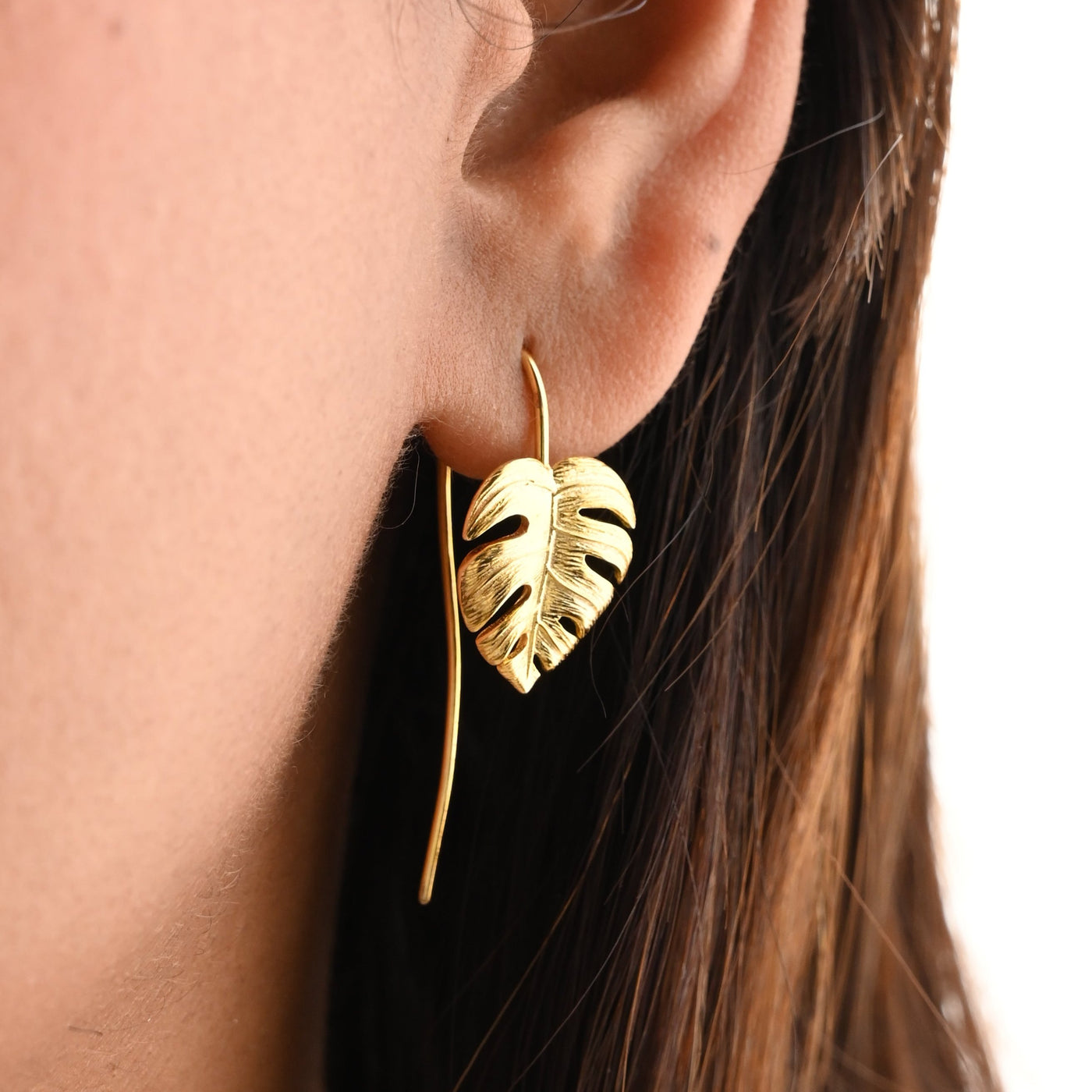 Monstera Leaf Earrings