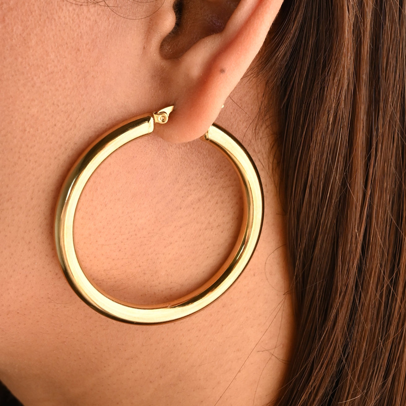 Simple Gold Hoop Earrings