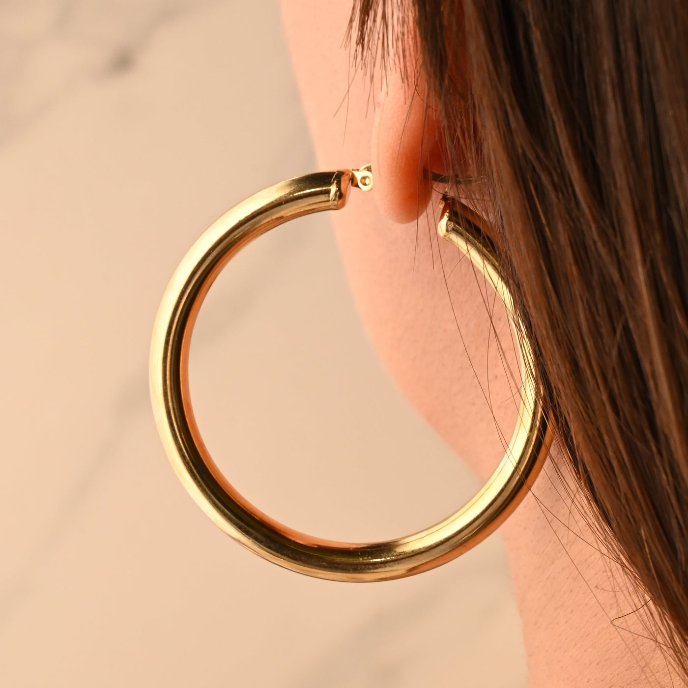 Thick Hoop Earrings