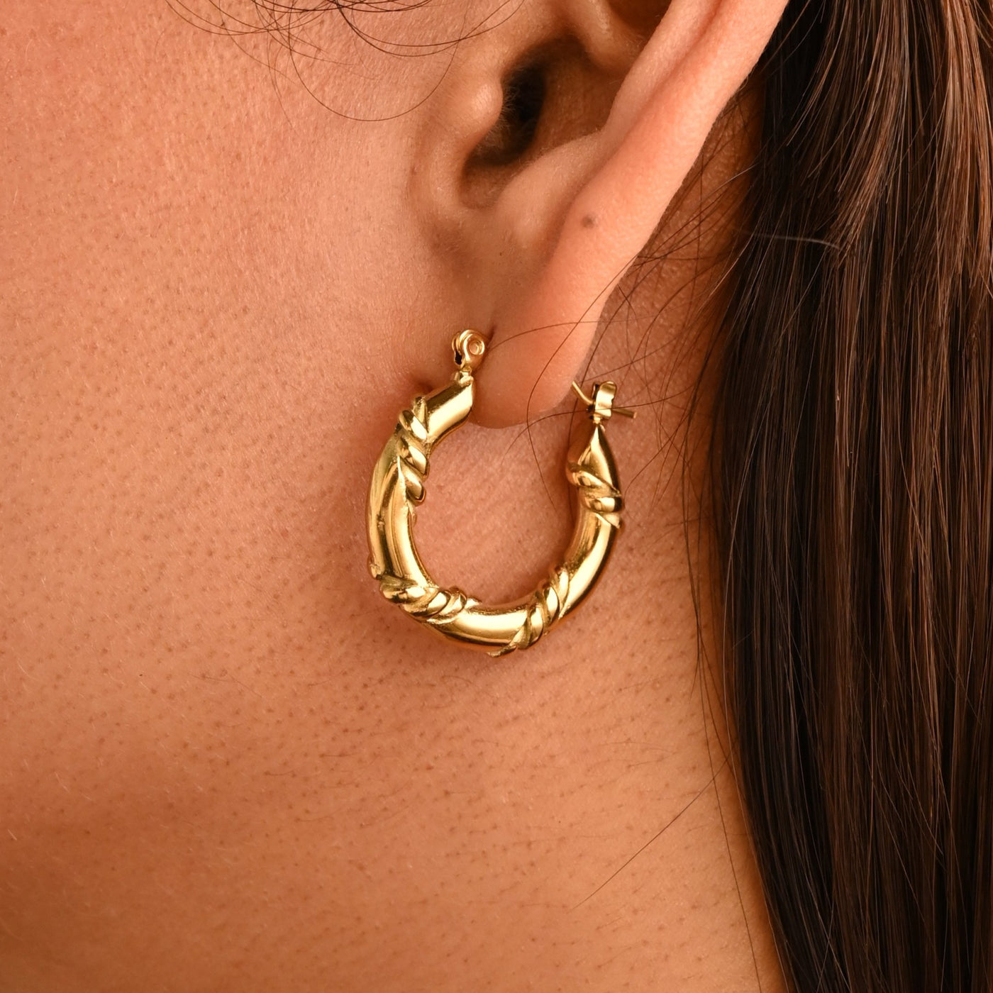 Twisted Hoop Earrings