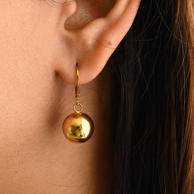 Gold Ball Earrings