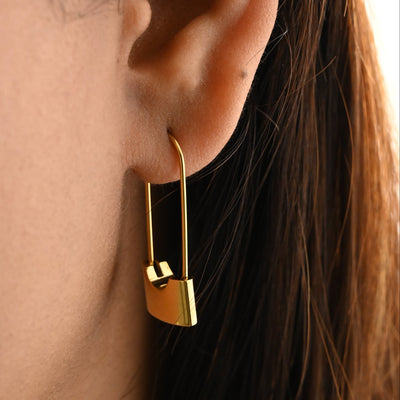 Lock earrings