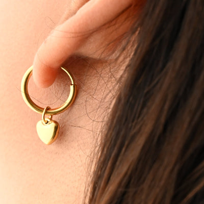 Small hoop earrings