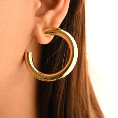 Open Stud Hoops