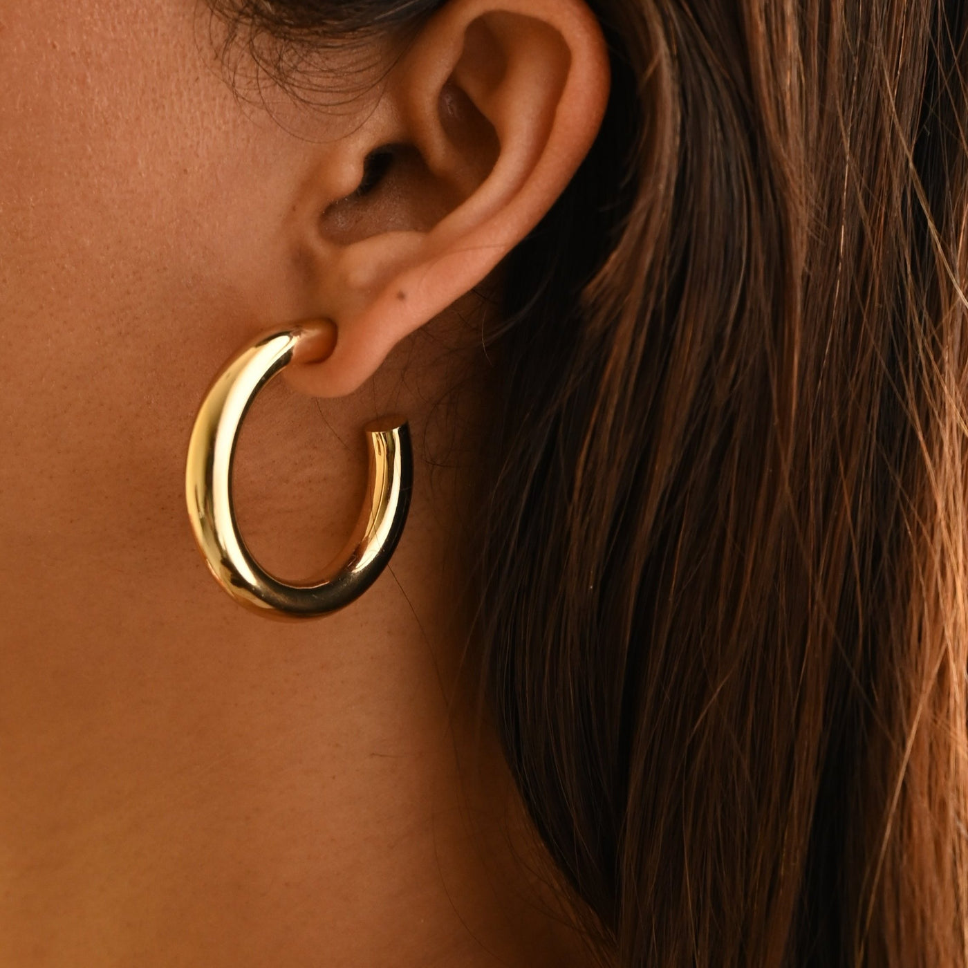 Chunky Gold Hoops