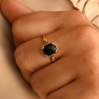 Black Stone Ring