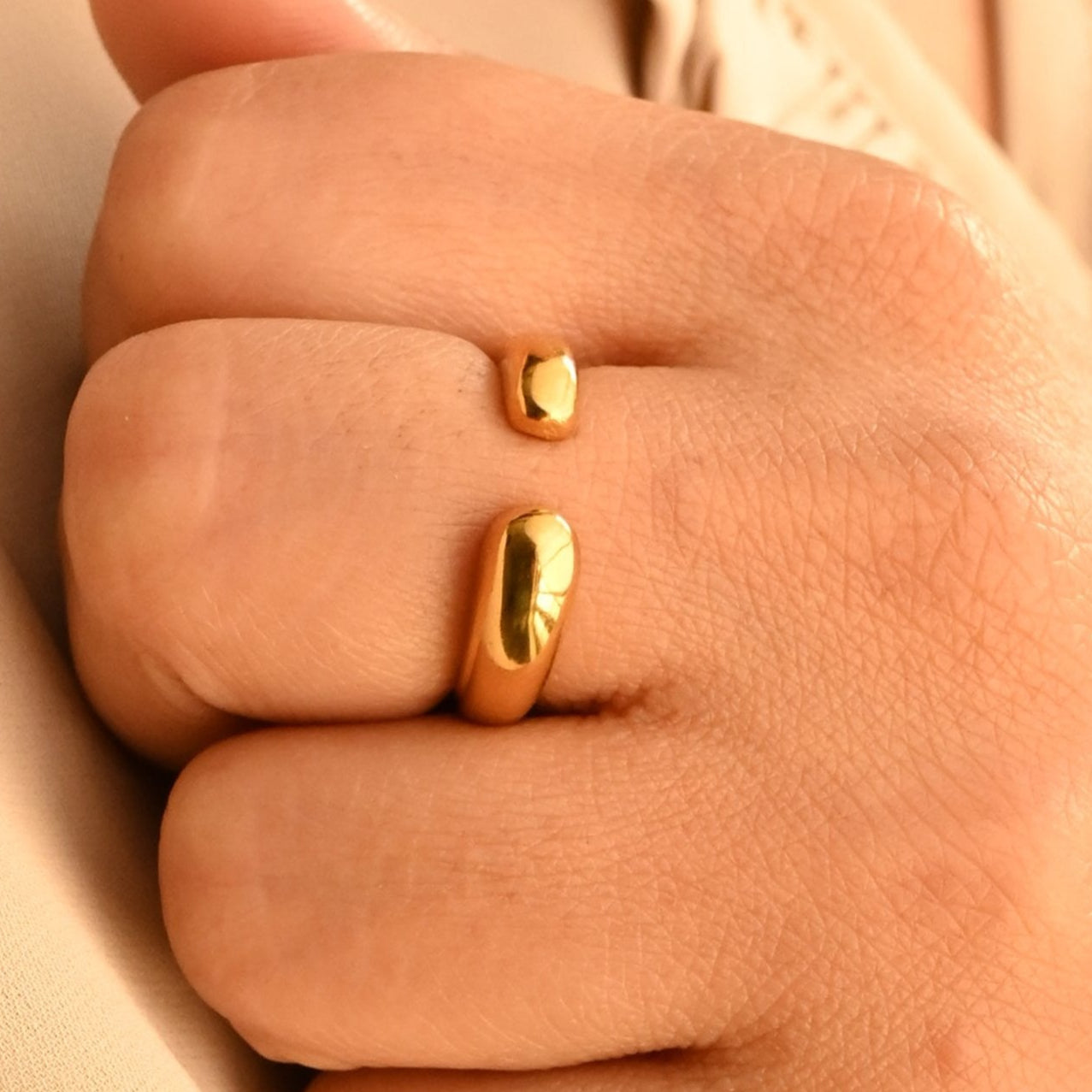 Gold Open Band Ring