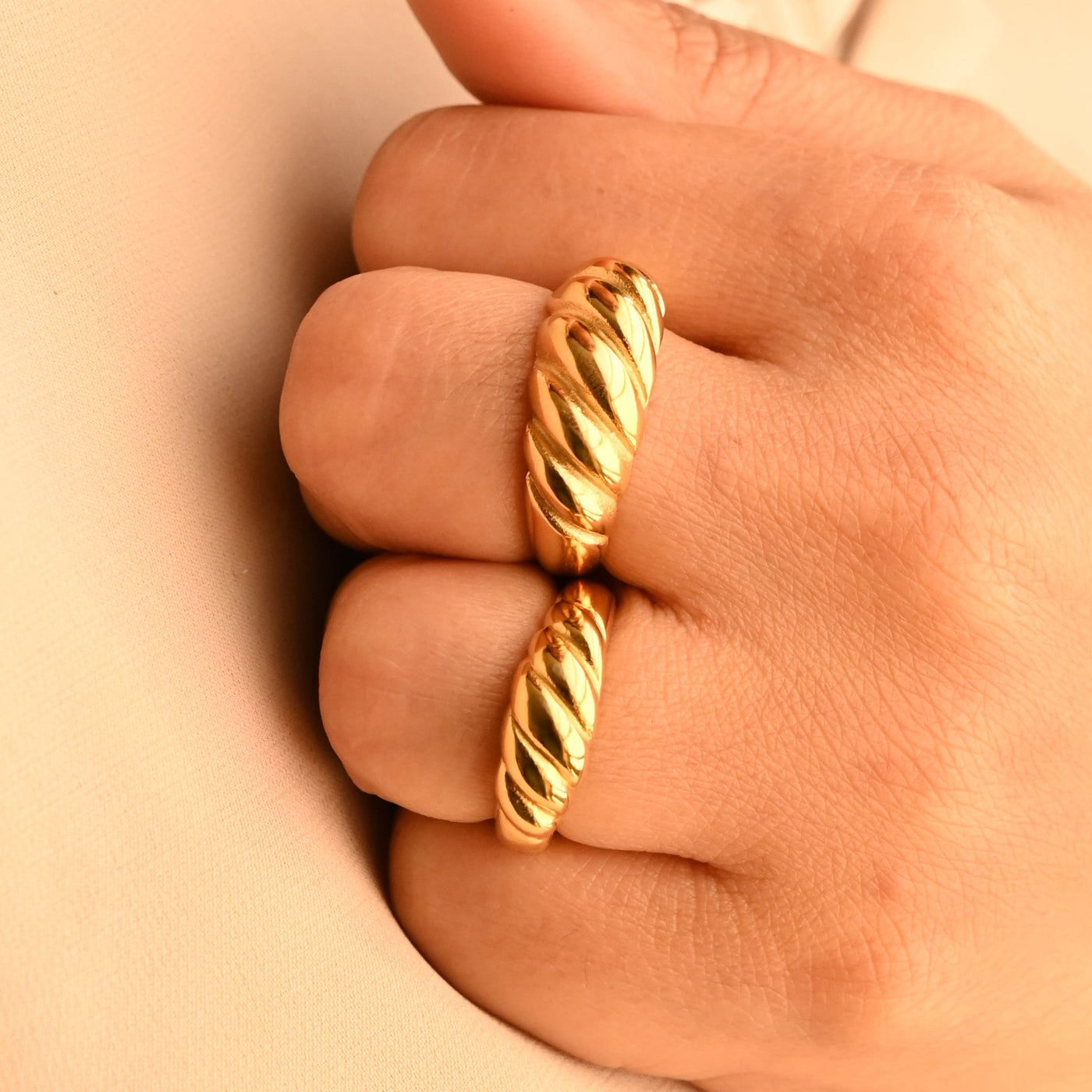 Twisted Dome Ring for Women