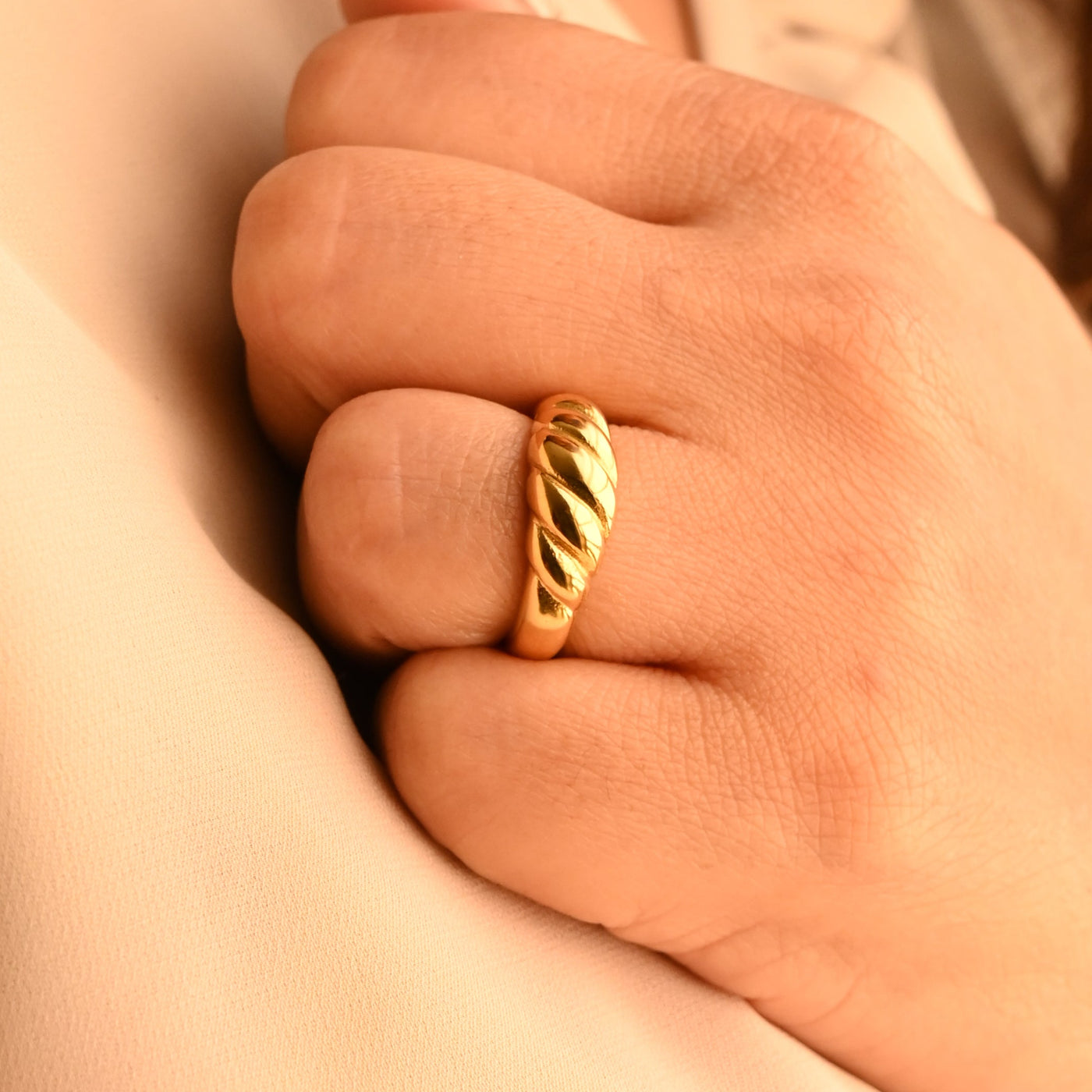 Croissant Dome Ring for Women