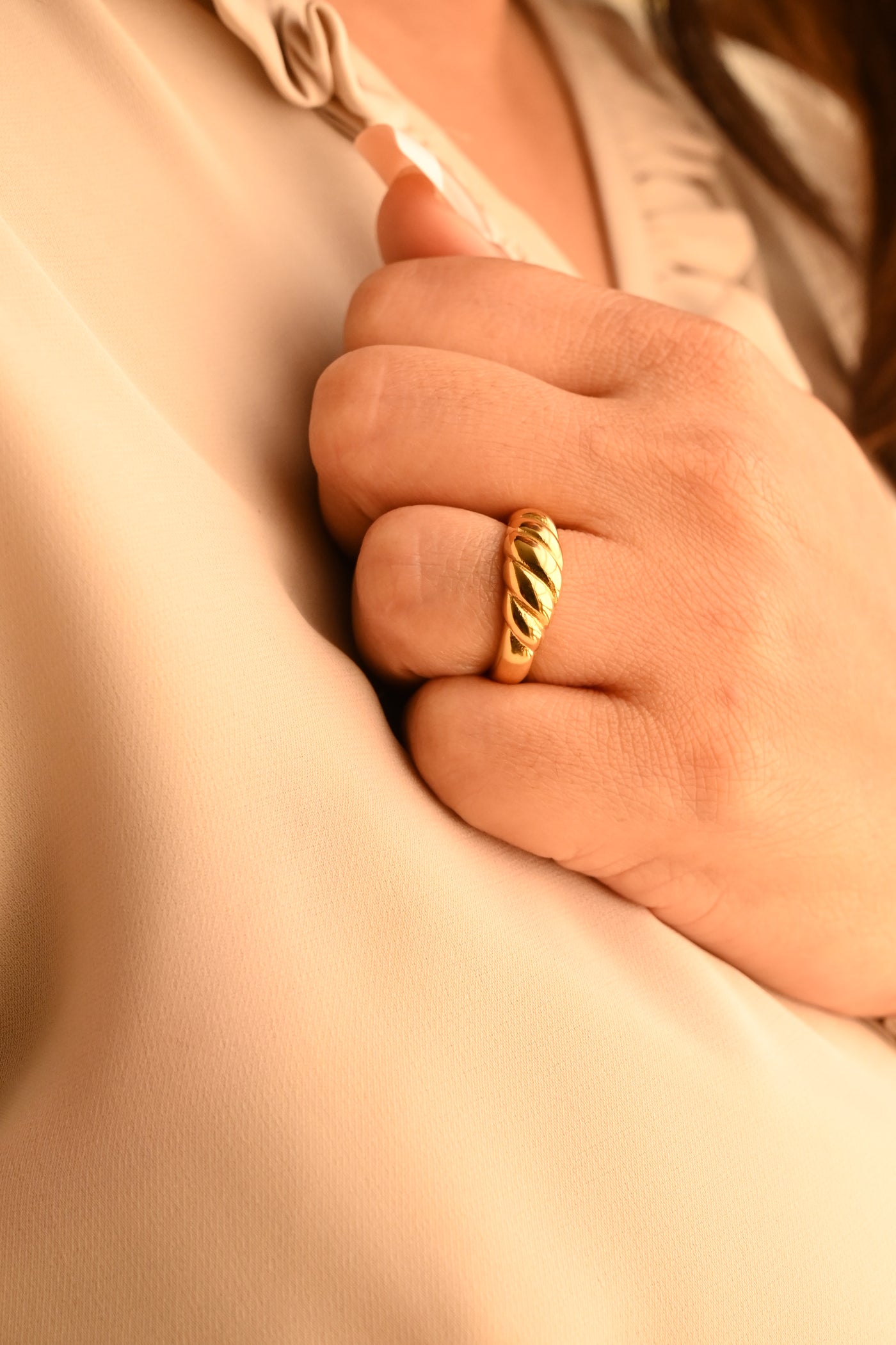 Croissant Dome Ring