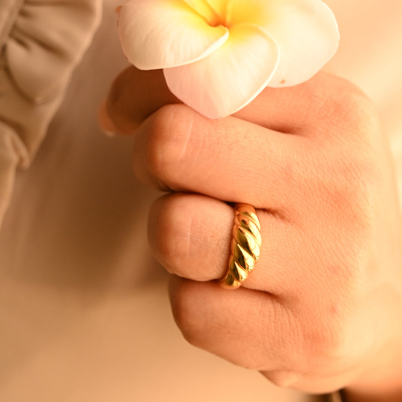 Gold Twisted Ring