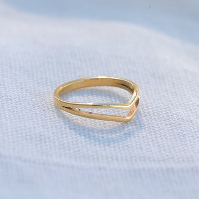 18K Gold-Filled Arrow Band Ring