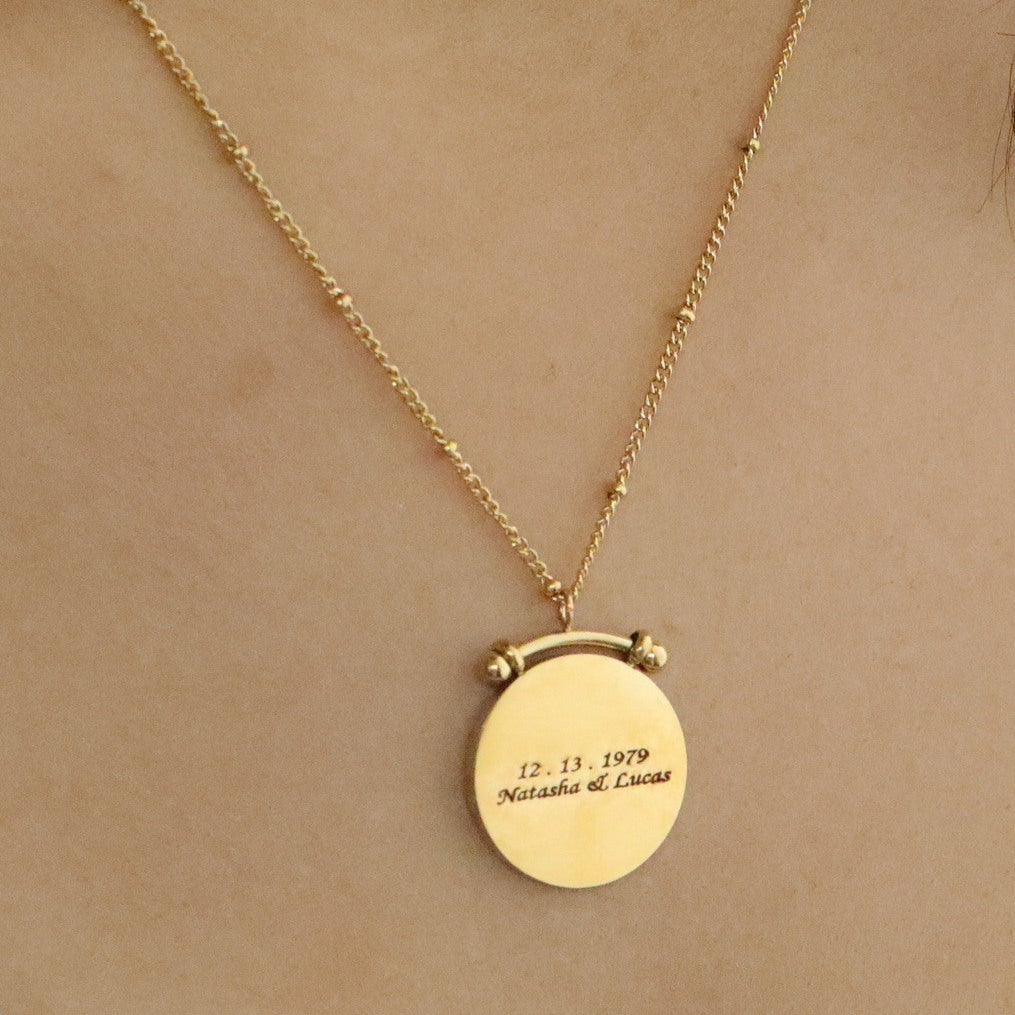 Custom Name Disc Necklace