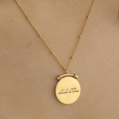 Custom Name Disc Necklace