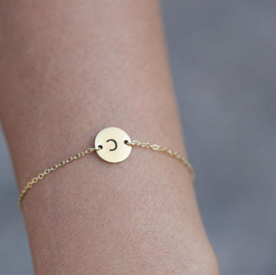 Gold Disc Bracelet