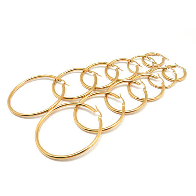 18K Gold-Filled Hoop Earrings
