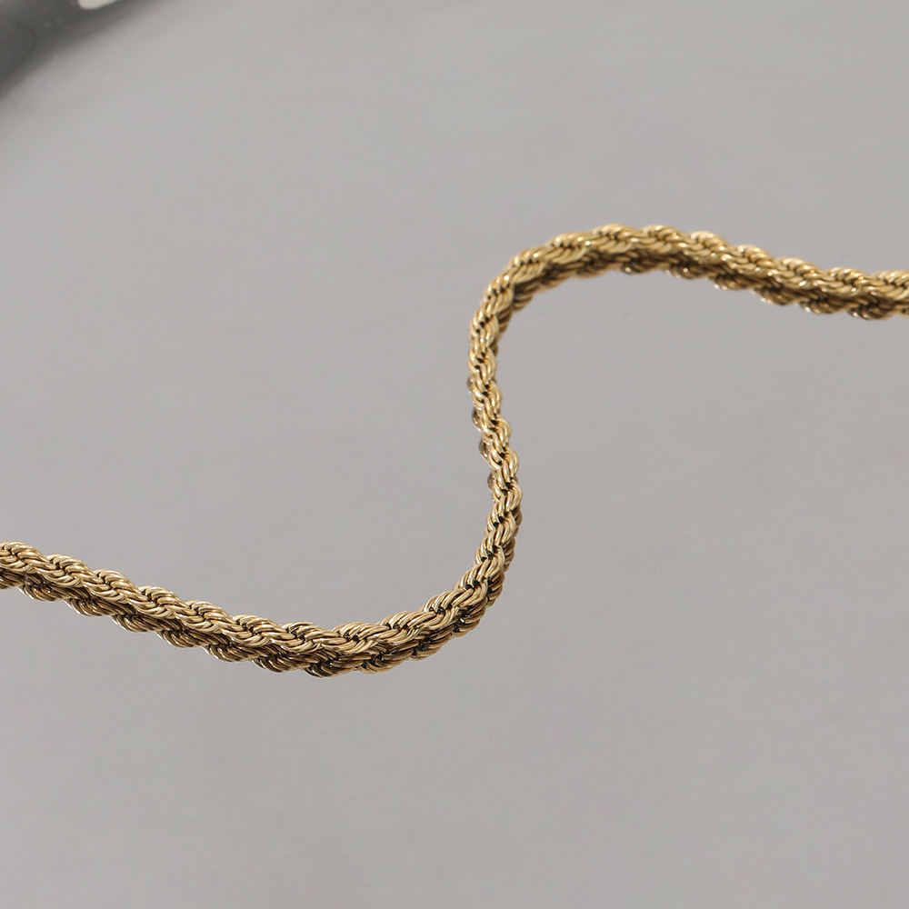 18K Gold-Filled 2mm Rope Bracelet