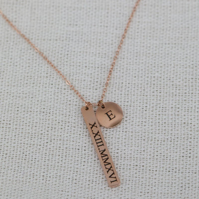 Custom Bar Necklace • Engraved Custom Name Necklace • Personalized Necklace