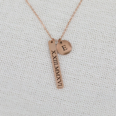 Custom Bar Necklace • Engraved Custom Name Necklace • Personalized Necklace