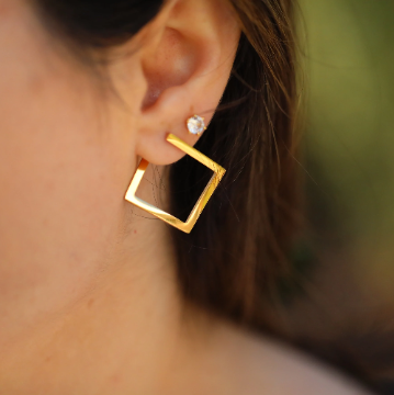 Square Hoop Earring