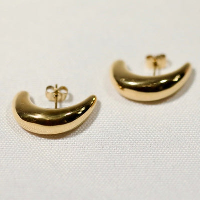 18K Gold-Filled Crescent Moon Earrings