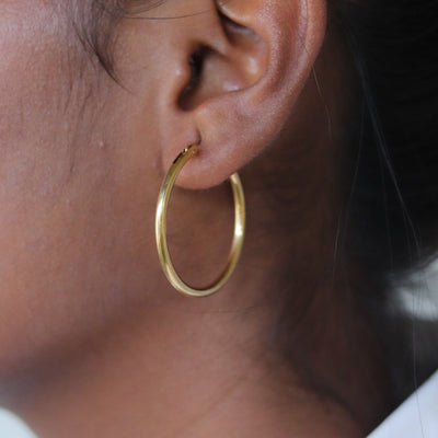 14K Gold-Filled Hoop Earrings 35mm