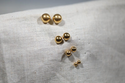 18k Gold-Filled Ball Stud Earrings