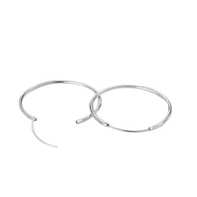 925 Sterling Silver Large Hoops