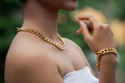 Cuban Necklace Bracelet 