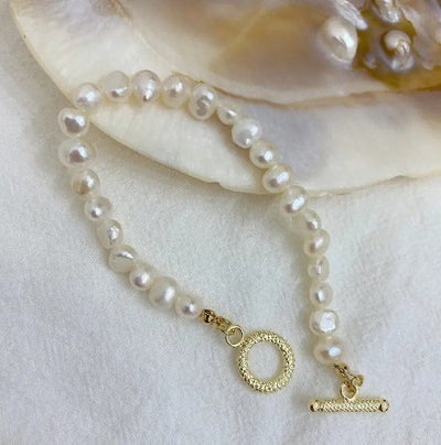 Gold Pearl Bracelet