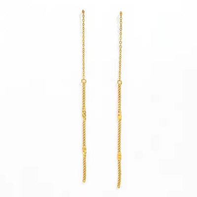 Gold Long Threader Earrings