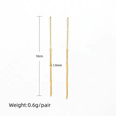 Threader Chain Earrings