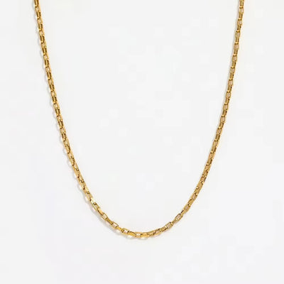 18K Gold-Filled Box Chain Necklace