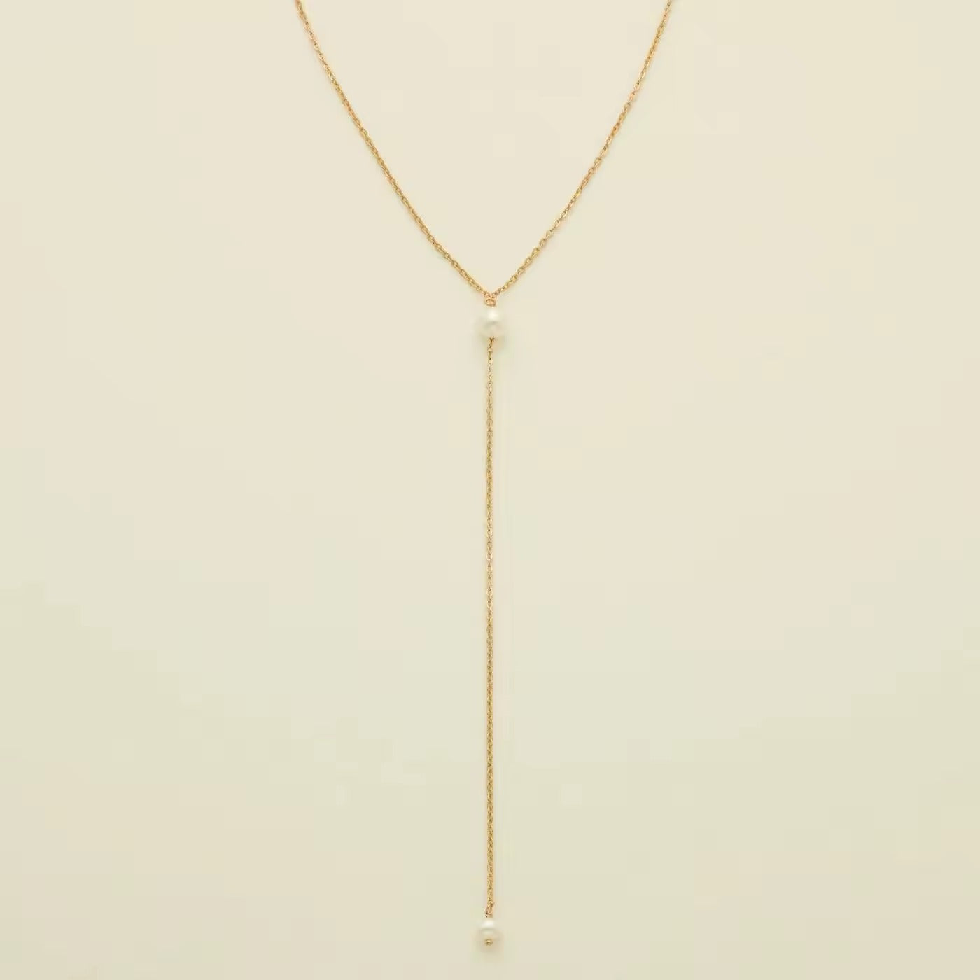 Pearl Lariat Necklace