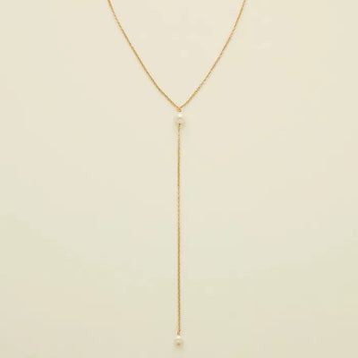 Pearl Lariat Necklace