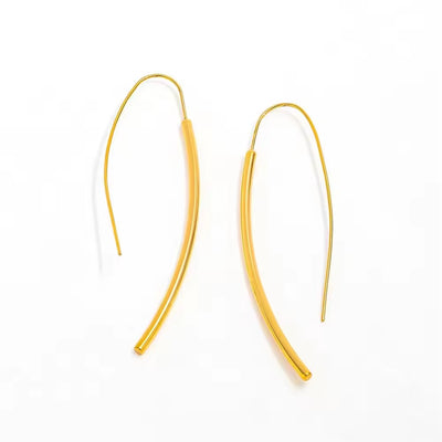 Arc Threader Hoop Earrings