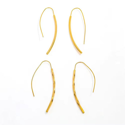 Threader Hoop Earrings