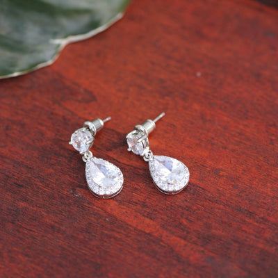 Zircon Water Drop Earrings